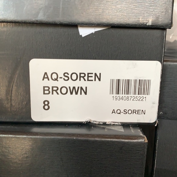 Aqua Soren Leather AlmondToeMid-Calf Fashion Boots - Picture 4 of 8